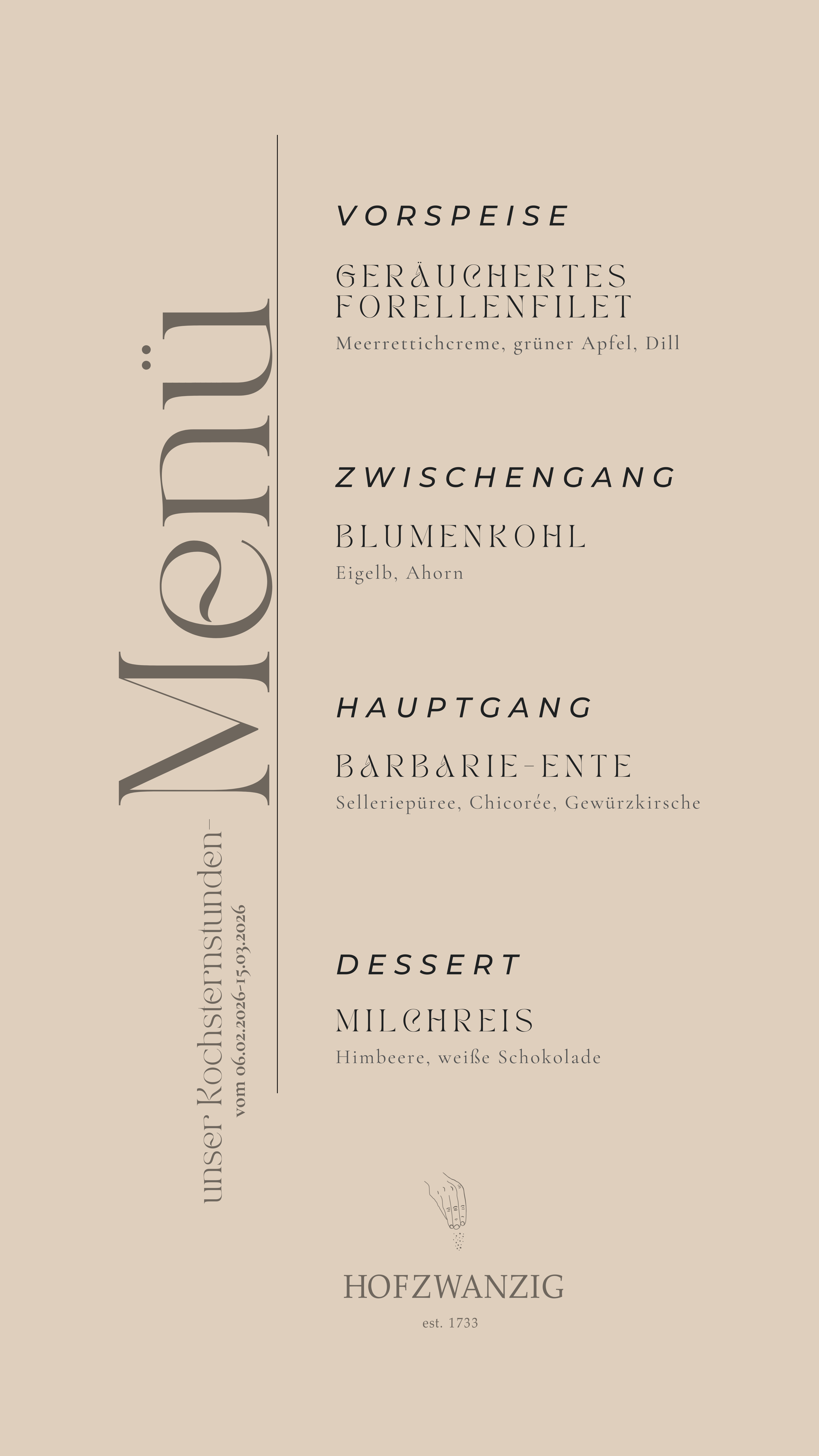 Kochsternstunden Menü